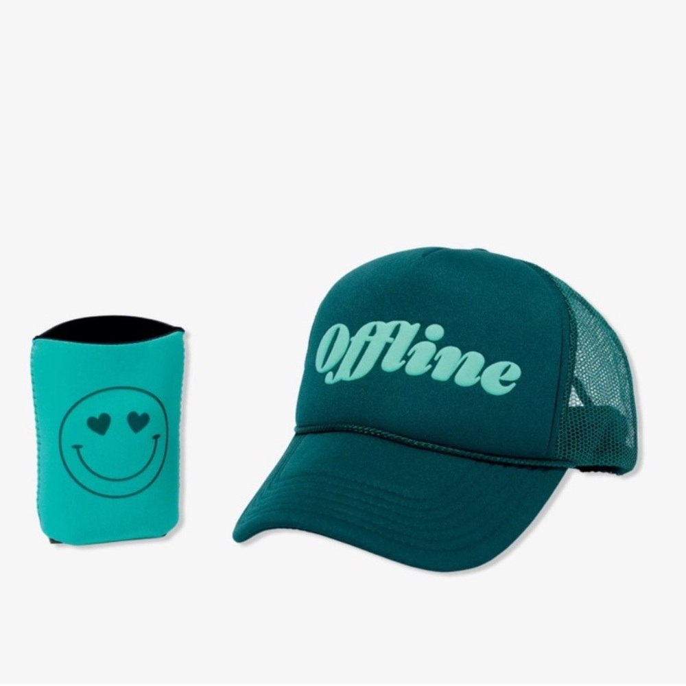 3/$25 Ulta Offline Teal Cap and Koozie Set